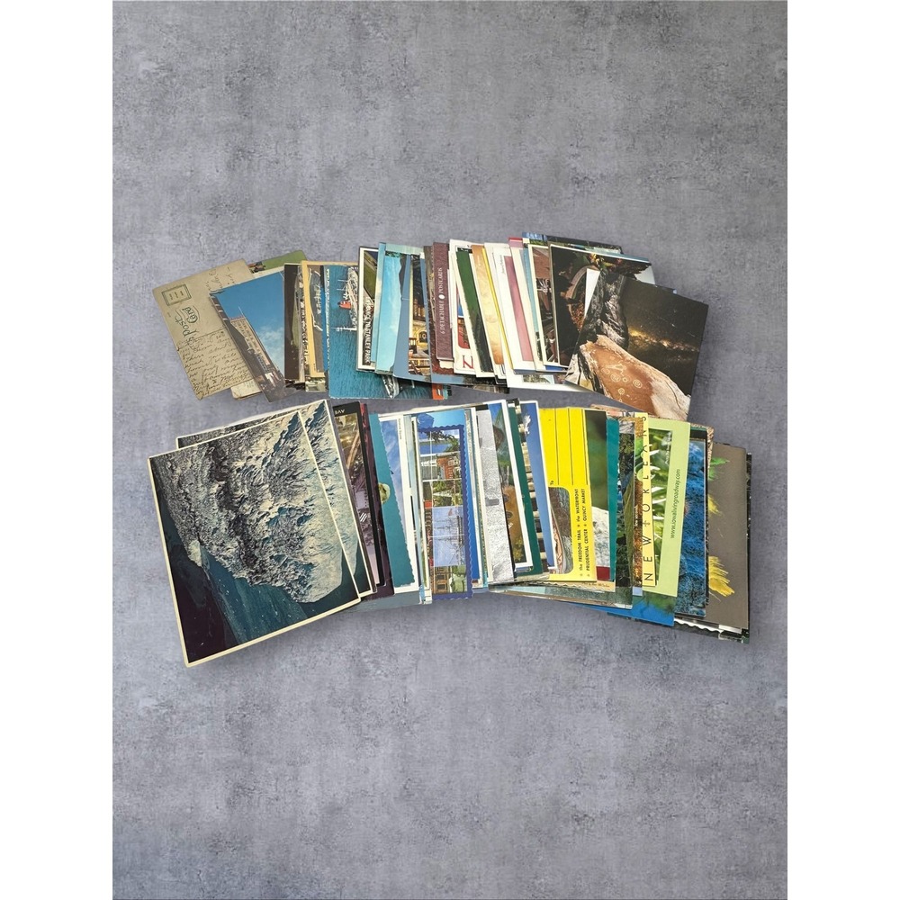 Vintage Modern Postcard Lot Travel Landmarks Scenic Bulk Ephemera Mixed Multi